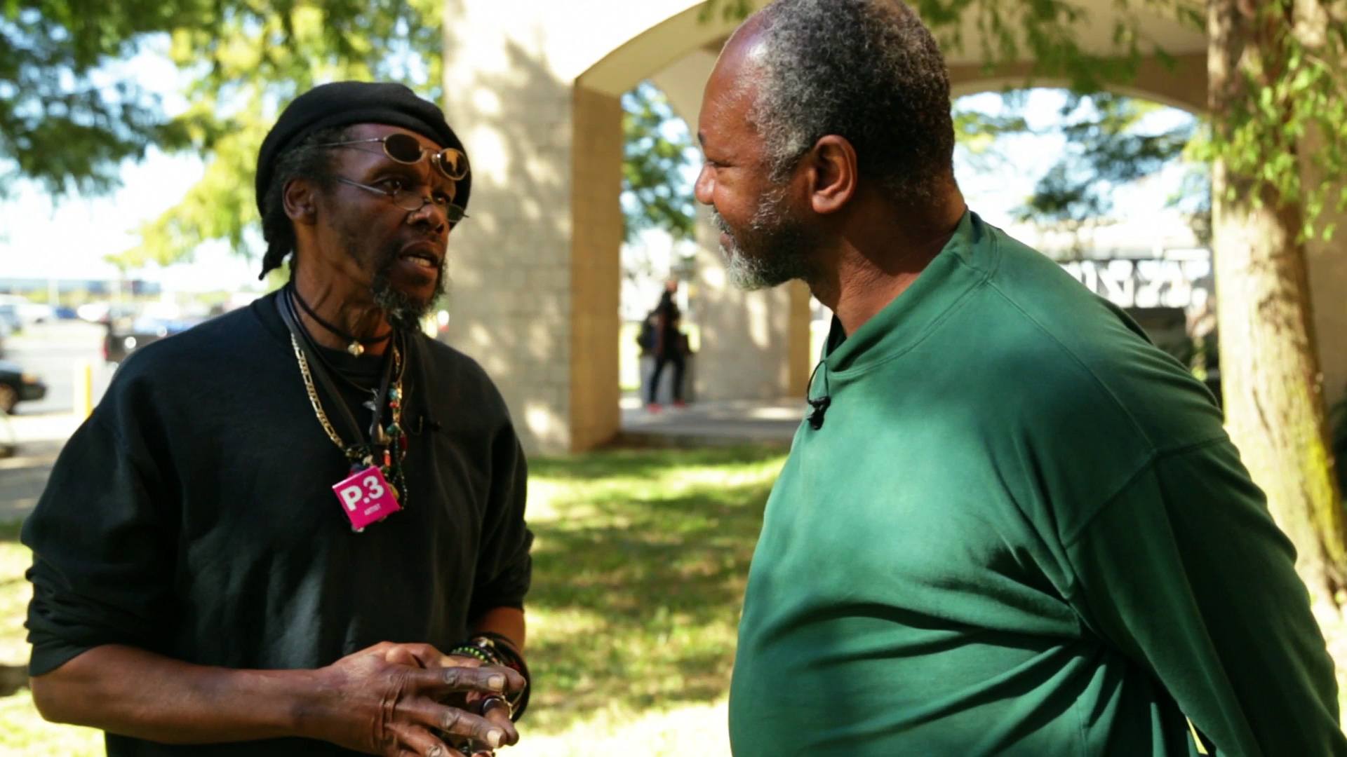 Lonnie Holley · Kerry James Marshall — Lonnie Holley with Kerry James Marshall at Prospect.3