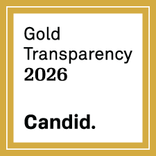 Gold Transparency 2026 Candid badge with a gold border and white center displaying the text.